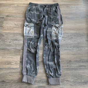 Vintage Havana camo drawstring cargo joggers pants sz small